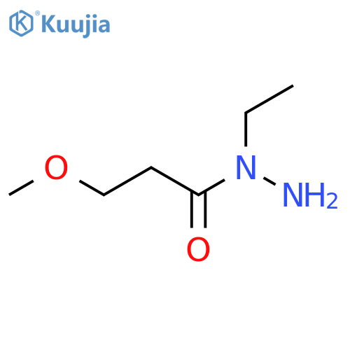 N-ethyl-3-methoxypropanehydrazide structure