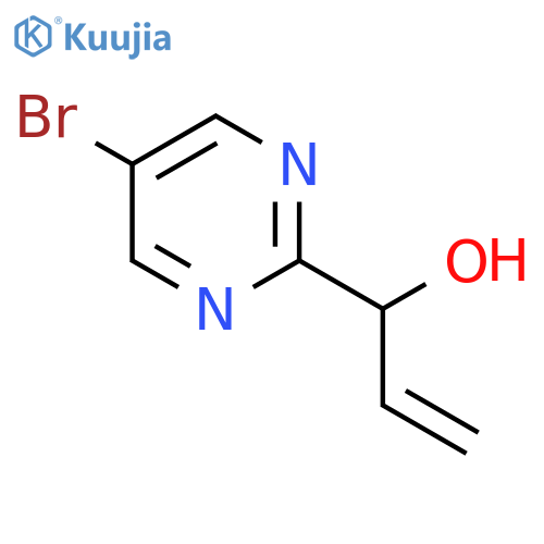 1-(5-bromopyrimidin-2-yl)prop-2-en-1-ol structure