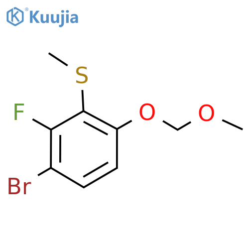 (3-Bromo-2-fluoro-6-(methoxymethoxy)phenyl)(methyl)sulfane structure