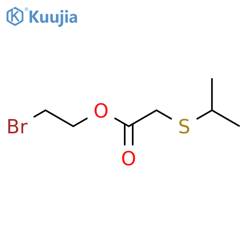 2-bromoethyl 2-(propan-2-ylsulfanyl)acetate structure
