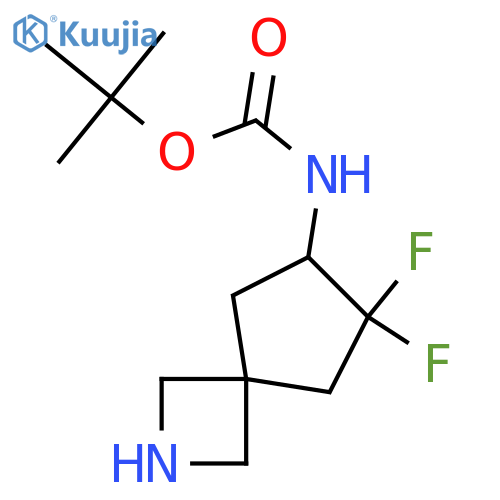 tert-butyl N-{7,7-difluoro-2-azaspiro[3.4]octan-6-yl}carbamate structure