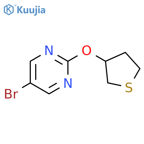 5-bromo-2-(thiolan-3-yloxy)pyrimidine structure