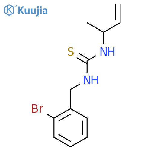 1-(2-bromophenyl)methyl-3-(but-3-en-2-yl)thiourea structure