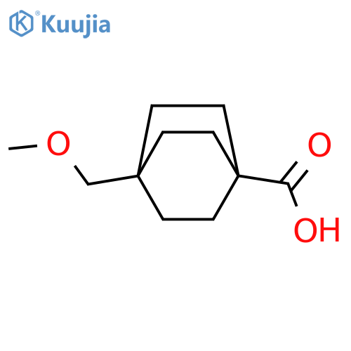 4-(methoxymethyl)bicyclo[2.2.2]octane-1-carboxylic acid structure