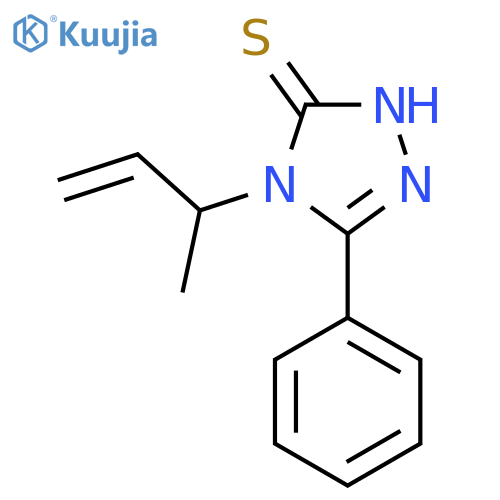 4-(but-3-en-2-yl)-5-phenyl-4H-1,2,4-triazole-3-thiol structure