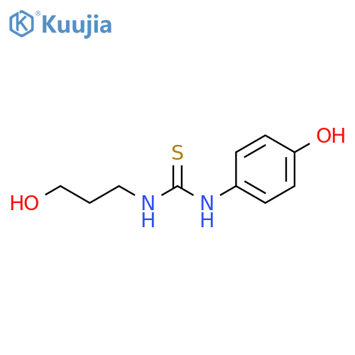 1-(4-Hydroxyphenyl)-3-(3-hydroxypropyl)thiourea structure