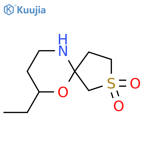 7-ethyl-6-oxa-2lambda6-thia-10-azaspiro4.5decane-2,2-dione structure