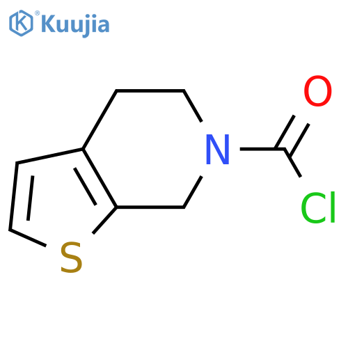 4H,5H,6H,7H-thieno2,3-cpyridine-6-carbonyl chloride structure