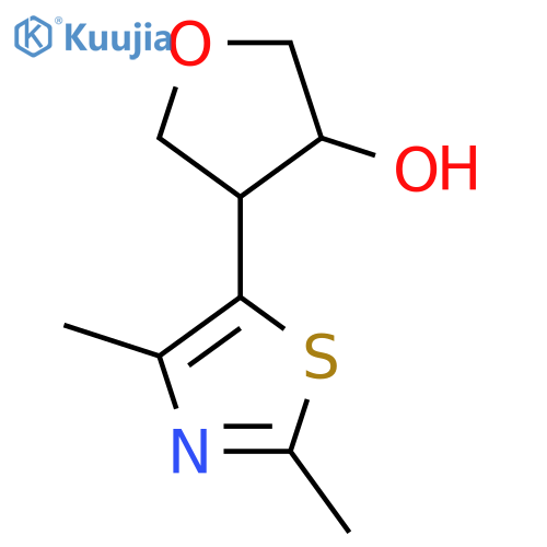 4-(dimethyl-1,3-thiazol-5-yl)oxolan-3-ol structure