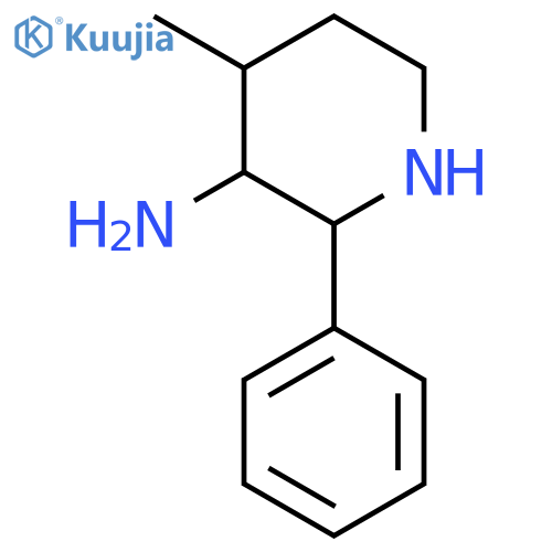 4-methyl-2-phenylpiperidin-3-amine structure