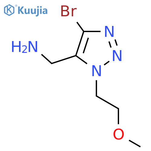 4-bromo-1-(2-methoxyethyl)-1H-1,2,3-triazol-5-ylmethanamine structure