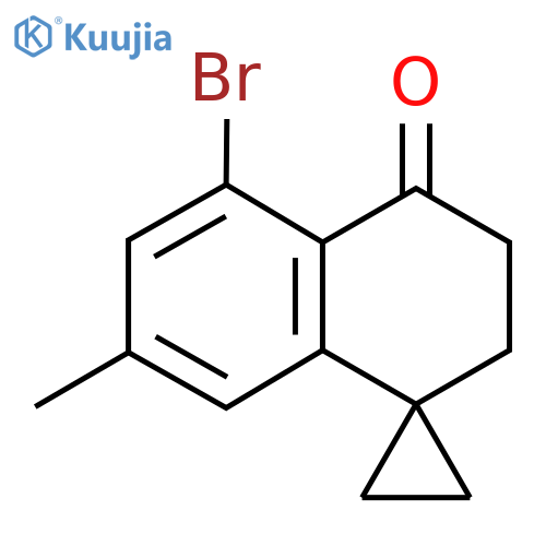 5'-bromo-7'-methyl-3',4'-dihydro-2'H-spirocyclopropane-1,1'-naphthalene-4'-one structure