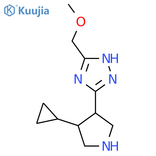 5-(4-cyclopropylpyrrolidin-3-yl)-3-(methoxymethyl)-1H-1,2,4-triazole structure