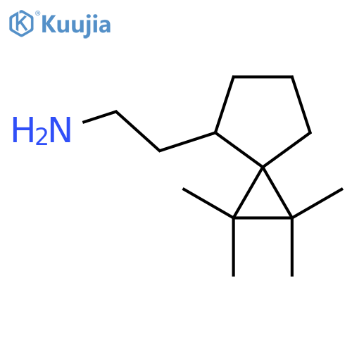 2-{1,1,2,2-tetramethylspiro2.4heptan-4-yl}ethan-1-amine structure