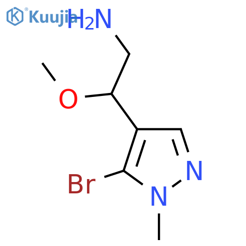 2-(5-bromo-1-methyl-1H-pyrazol-4-yl)-2-methoxyethan-1-amine structure