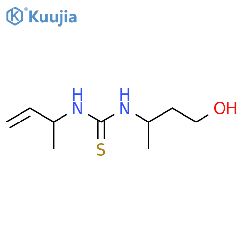 3-(but-3-en-2-yl)-1-(4-hydroxybutan-2-yl)thiourea structure
