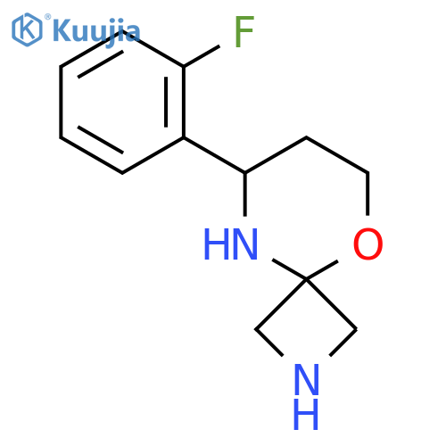 8-(2-fluorophenyl)-5-oxa-2,9-diazaspiro3.5nonane structure