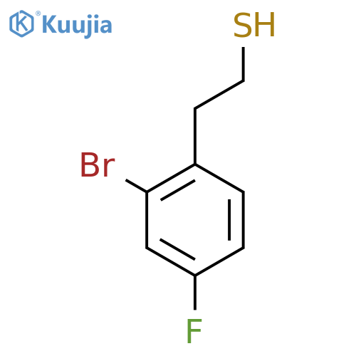 2-(2-bromo-4-fluorophenyl)ethane-1-thiol structure