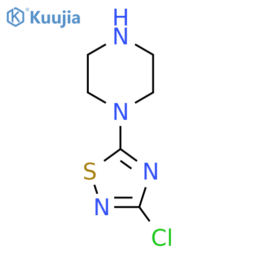 1-(3-chloro-1,2,4-thiadiazol-5-yl)piperazine structure
