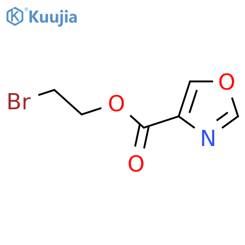 2-bromoethyl 1,3-oxazole-4-carboxylate structure