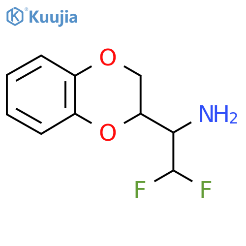 1-(2,3-dihydro-1,4-benzodioxin-2-yl)-2,2-difluoroethan-1-amine structure