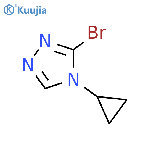3-bromo-4-cyclopropyl-4H-1,2,4-triazole structure
