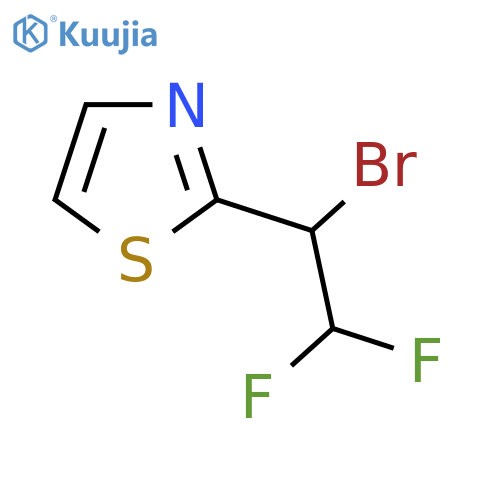 2-(1-bromo-2,2-difluoroethyl)-1,3-thiazole structure
