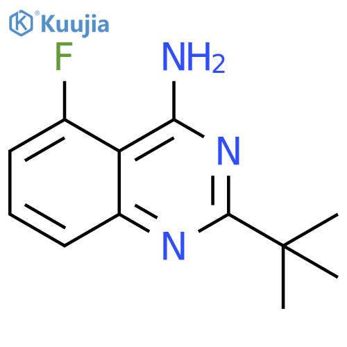 4-Quinazolinamine, 2-(1,1-dimethylethyl)-5-fluoro- structure