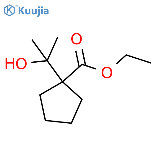 ethyl 1-(2-hydroxypropan-2-yl)cyclopentane-1-carboxylate structure