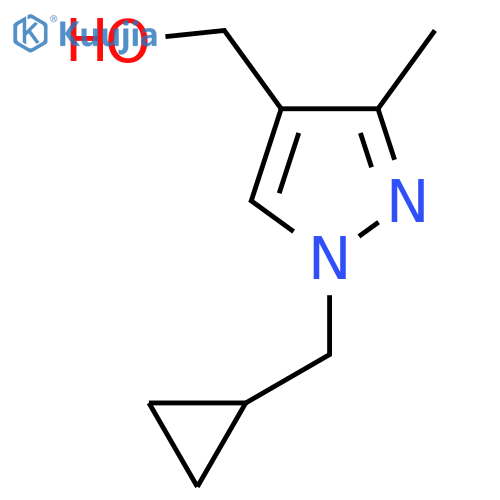 1-(cyclopropylmethyl)-3-methyl-1H-pyrazol-4-ylmethanol structure