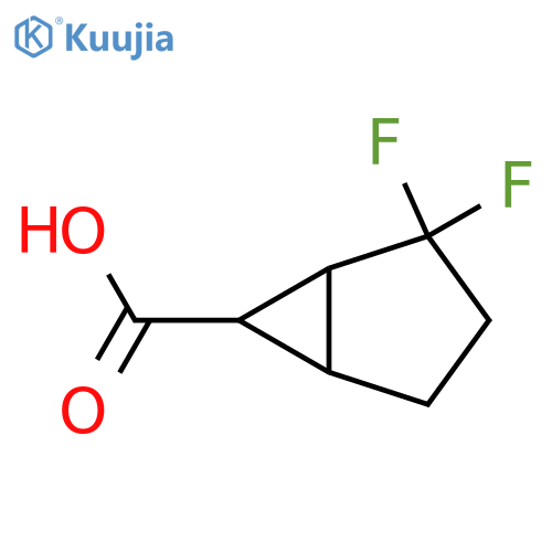 Bicyclo[3.1.0]hexane-6-carboxylic acid, 2,2-difluoro- structure