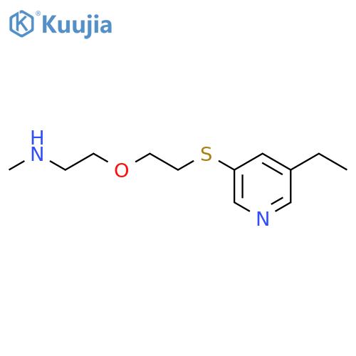 (2-{2-(5-ethylpyridin-3-yl)sulfanylethoxy}ethyl)(methyl)amine structure