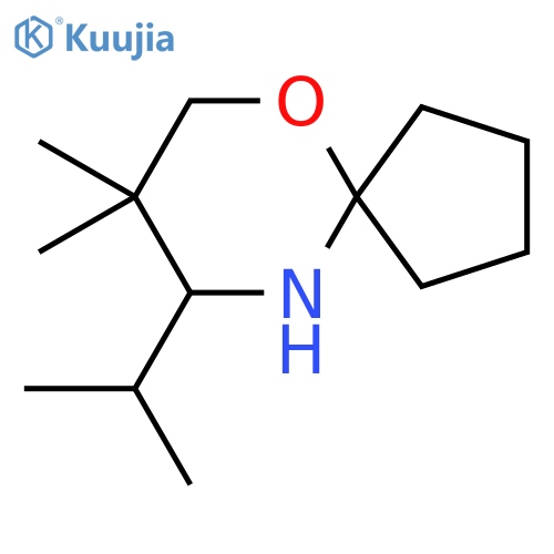 8,8-dimethyl-9-(propan-2-yl)-6-oxa-10-azaspiro4.5decane structure