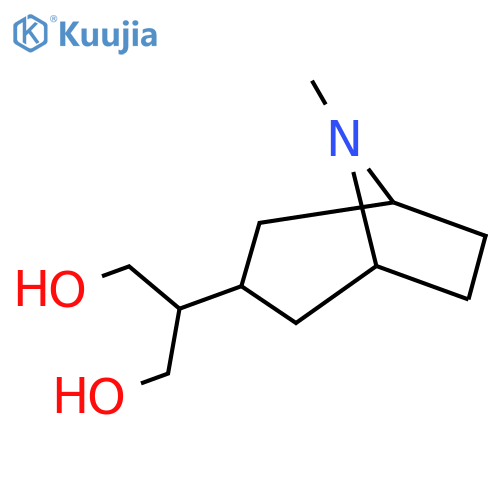 2-{8-Methyl-8-azabicyclo[3.2.1]octan-3-yl}propane-1,3-diol structure