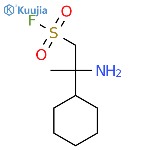 2-amino-2-cyclohexylpropane-1-sulfonyl fluoride structure