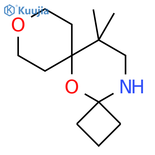 12,12-dimethyl-5,9-dioxa-14-azadispiro3.1.5^{6}.3^{4}tetradecane structure