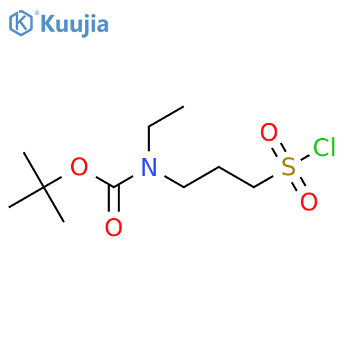 tert-butyl N-3-(chlorosulfonyl)propyl-N-ethylcarbamate structure