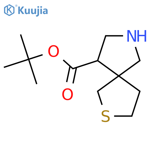 tert-butyl 2-thia-7-azaspiro4.4nonane-9-carboxylate structure