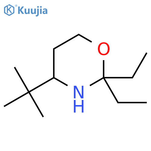4-tert-butyl-2,2-diethyl-1,3-oxazinane structure