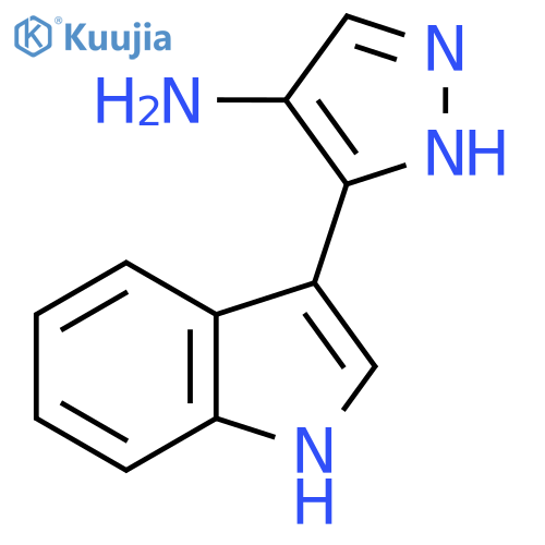 5-(1H-indol-3-yl)-1H-pyrazol-4-amine structure