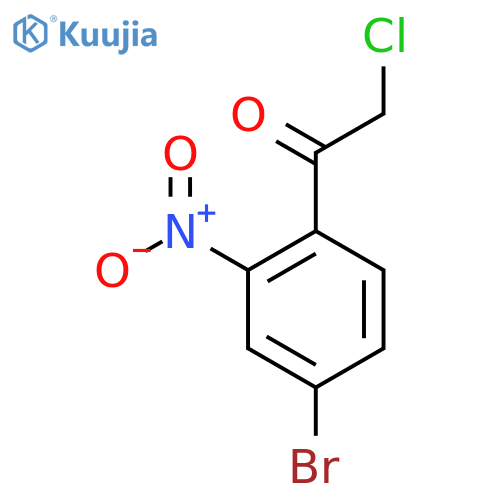 1-(4-Bromo-2-nitrophenyl)-2-chloroethan-1-one structure
