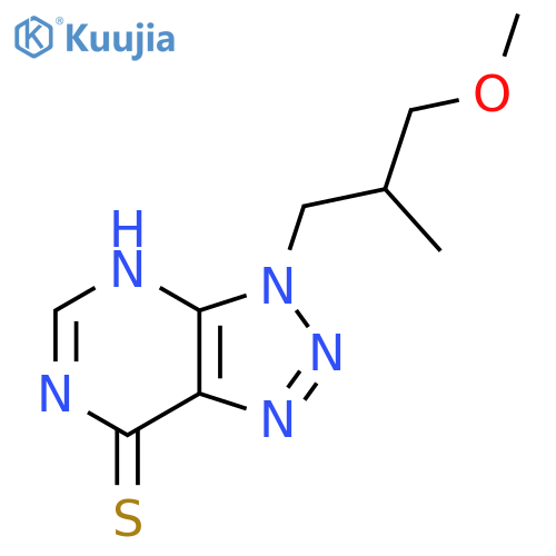 3-(3-methoxy-2-methylpropyl)-3H-1,2,3triazolo4,5-dpyrimidine-7-thiol structure