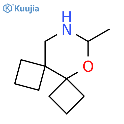 10-methyl-9-oxa-11-azadispiro3.0.3^{5}.4^{4}dodecane structure