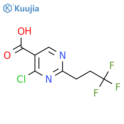 4-Chloro-2-(3,3,3-trifluoropropyl)pyrimidine-5-carboxylic acid structure