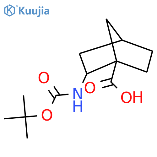 2-((Tert-butoxycarbonyl)amino)bicyclo[2.2.1]heptane-1-carboxylic acid structure