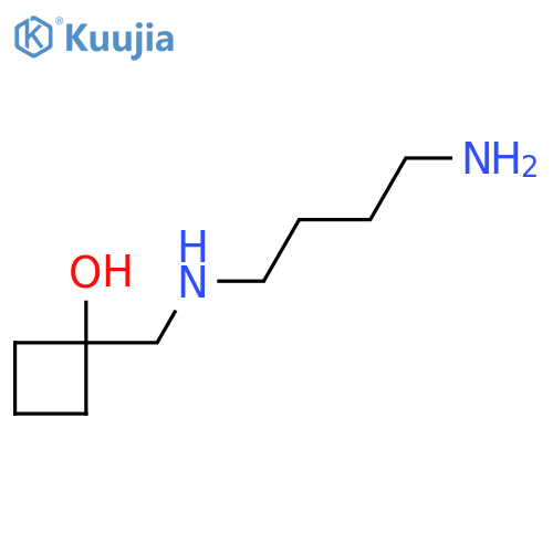 1-{[(4-Aminobutyl)amino]methyl}cyclobutan-1-ol structure
