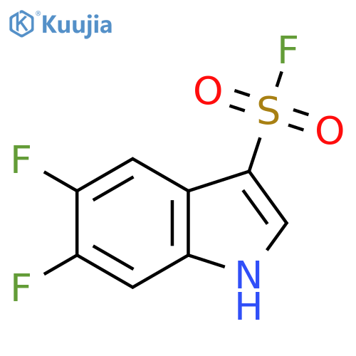 5,6-difluoro-1H-indole-3-sulfonyl fluoride structure