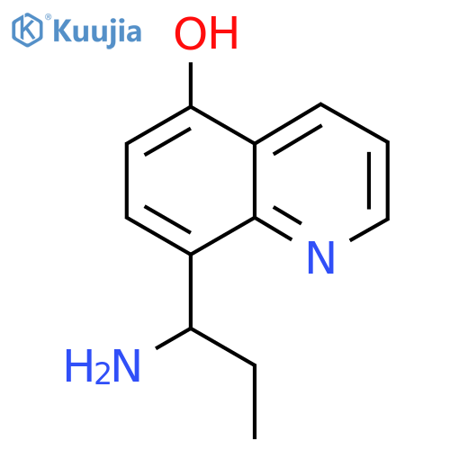 8-(1-Aminopropyl)quinolin-5-ol structure