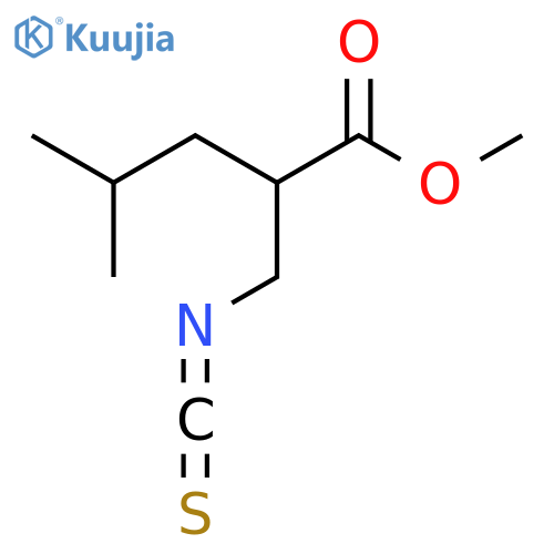 Methyl 2-(isothiocyanatomethyl)-4-methylpentanoate structure