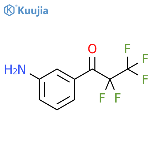 1-(3-aminophenyl)-2,2,3,3,3-pentafluoropropan-1-one structure